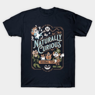 Naturally Curious - Cartoon Alice in Wonderland - Herbal Tea T-Shirt